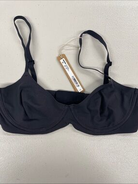 Skims Fits Everybody Unlined Demi Bra Onyx 34 C